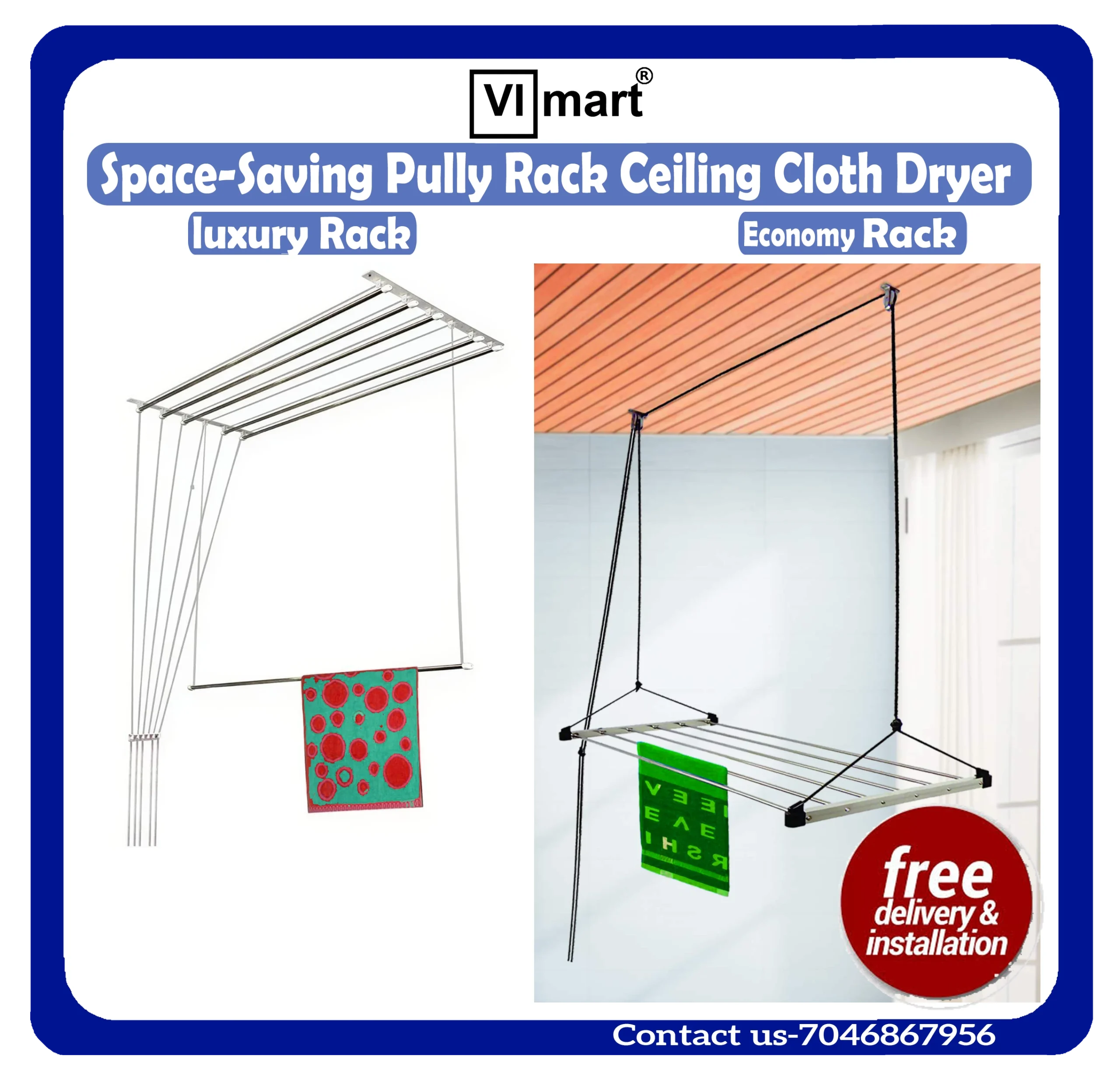 balcony cloth drying stand