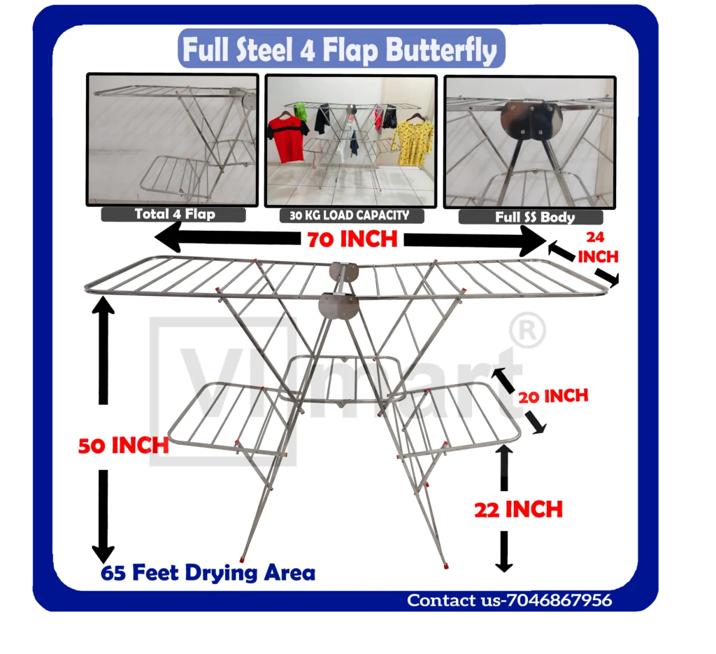 foldable cloth drying stand